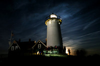 Nobska light full moon